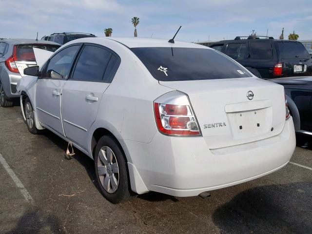 3N1AB61EX8L718135 - 2008 NISSAN SENTRA 2.0 WHITE photo 3