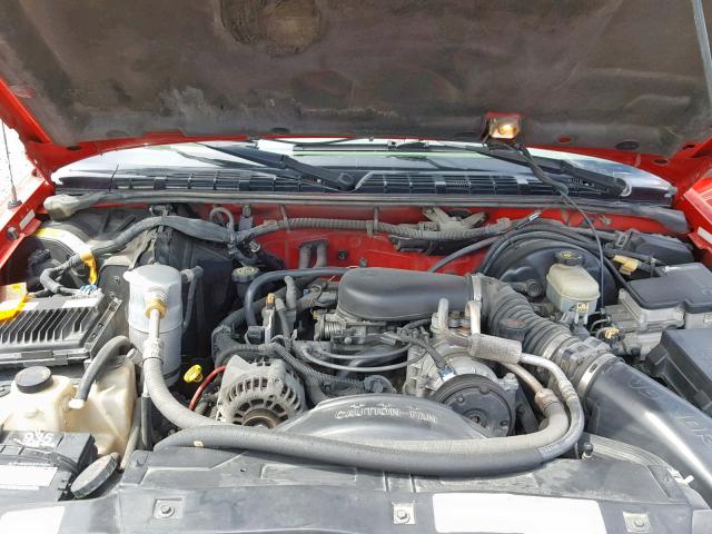 1GKDT13W0X2524380 - 1999 GMC JIMMY RED photo 7