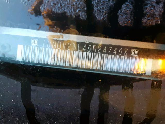 1GNDV23L46D247468 - 2006 CHEVROLET UPLANDER L 银色 照片 10