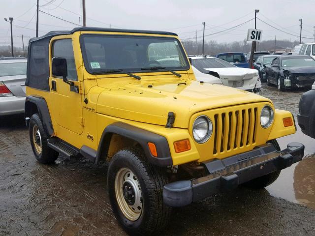 1J4FA29P11P356480 - 2001 JEEP WRANGLER / YELLOW photo 1