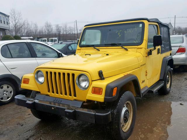 1J4FA29P11P356480 - 2001 JEEP WRANGLER / YELLOW photo 2