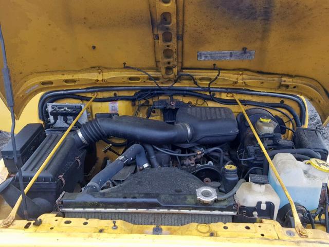 1J4FA29P11P356480 - 2001 JEEP WRANGLER / YELLOW photo 7