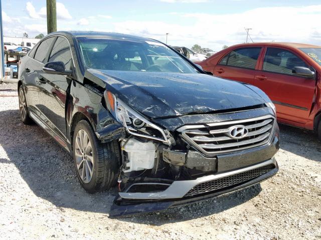 5NPE34AF0FH106001 - 2015 HYUNDAI SONATA SPO BLACK photo 1