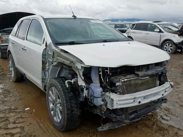 2FMDK3JC1BBB27973 - 2011 FORD EDGE SEL WHITE photo 1