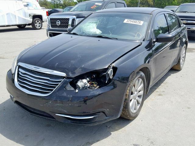 1C3BC1FG8BN604707 - 2011 CHRYSLER 200 TOURIN BLACK photo 2