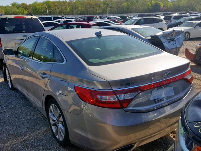 KMHFG4JG8EA348859 - 2014 HYUNDAI AZERA GRAY photo 3