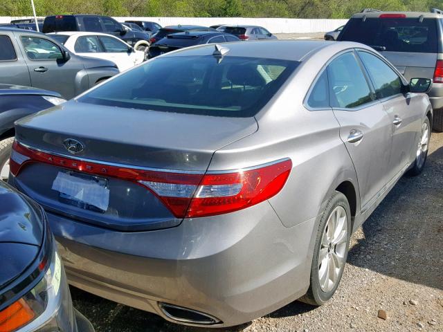 KMHFG4JG8EA348859 - 2014 HYUNDAI AZERA GRAY photo 4