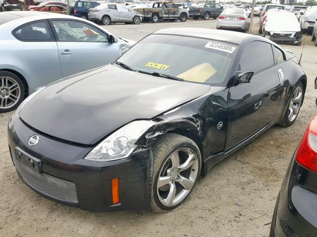 JN1BZ34DX7M501741 - 2007 NISSAN 350Z COUPE BLACK photo 2