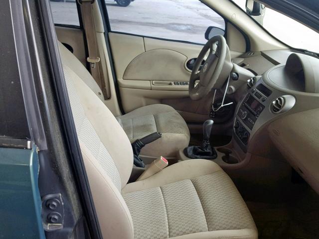 1G8AZ55F46Z132357 - 2006 SATURN ION LEVEL GREEN photo 5