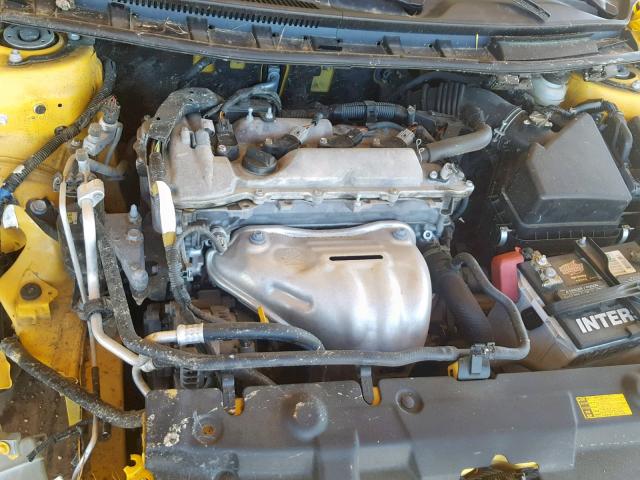 JTKJF5C7XC3025962 - 2012 TOYOTA SCION TC YELLOW photo 7
