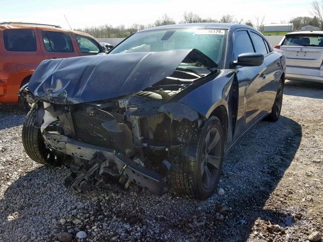 2C3CDXHG2GH280820 - 2016 DODGE CHARGER SX BLACK photo 2