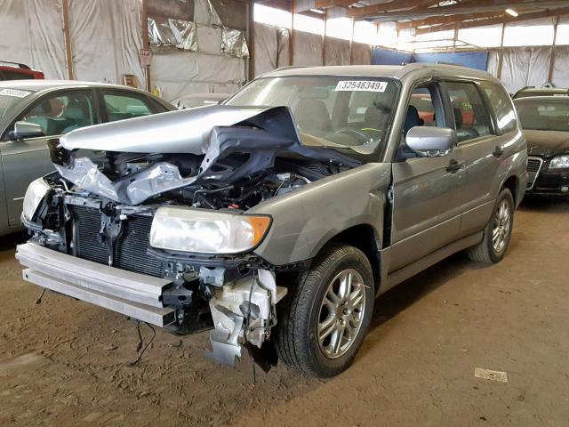 JF1SG66688H733161 - 2008 SUBARU FORESTER S GRAY photo 2