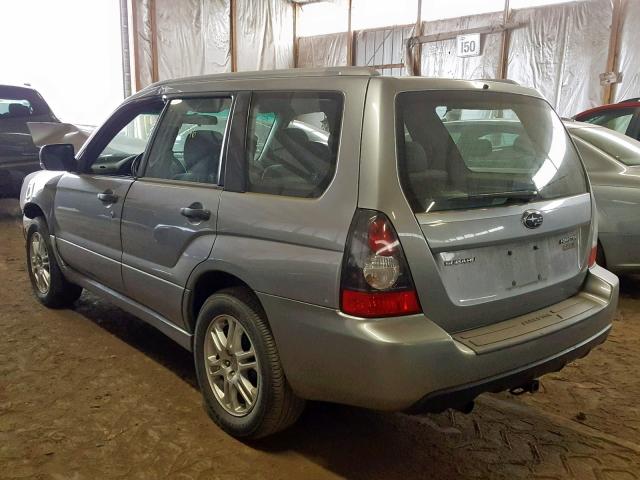 JF1SG66688H733161 - 2008 SUBARU FORESTER S GRAY photo 3