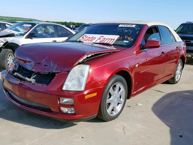 1G6DW677360112342 - 2006 CADILLAC STS RED photo 2