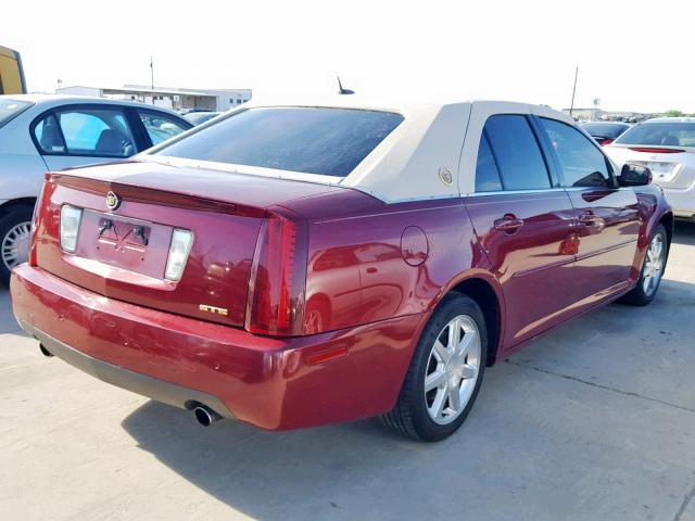 1G6DW677360112342 - 2006 CADILLAC STS RED photo 4