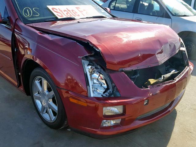 1G6DW677360112342 - 2006 CADILLAC STS RED photo 9
