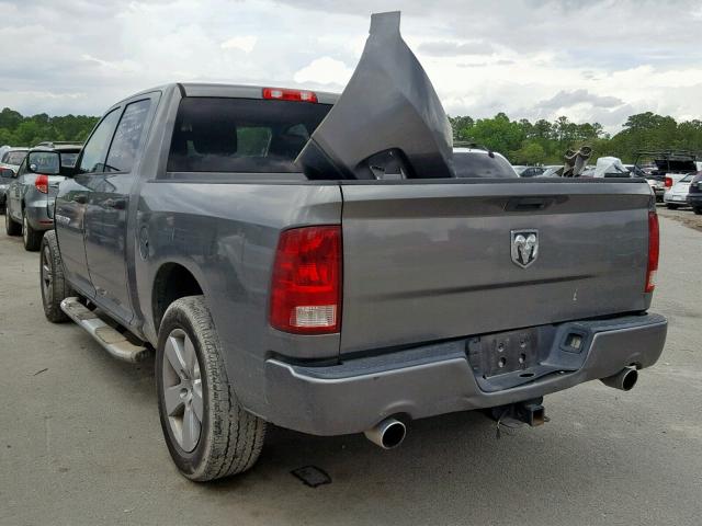 1C6RD6KTXCS174082 - 2012 DODGE RAM 1500 S GRAY photo 3