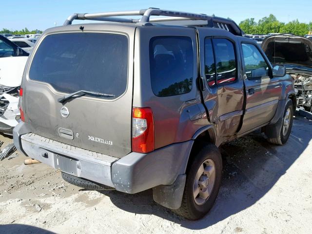 5N1ED28TX2C557631 - 2002 NISSAN XTERRA XE BROWN photo 4