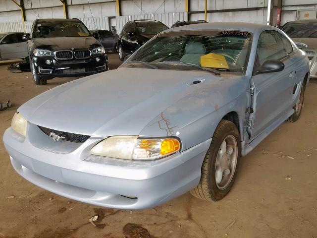 1FALP42X2TF137216 - 1996 FORD MUSTANG GT BLUE photo 2