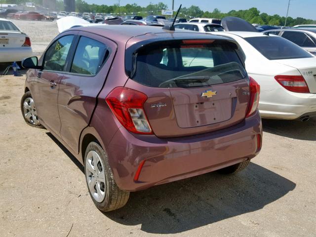 KL8CB6SA2KC704601 - 2019 CHEVROLET SPARK LS PURPLE photo 3