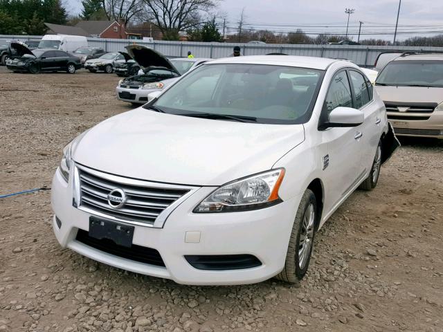 3N1AB7AP4DL752749 - 2013 NISSAN SENTRA SILVER photo 2