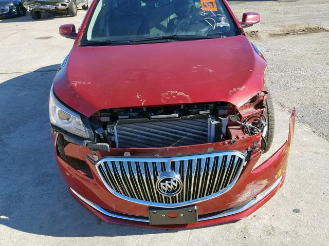 1G4GE5G39EF167079 - 2014 BUICK LACROSSE P RED photo 9