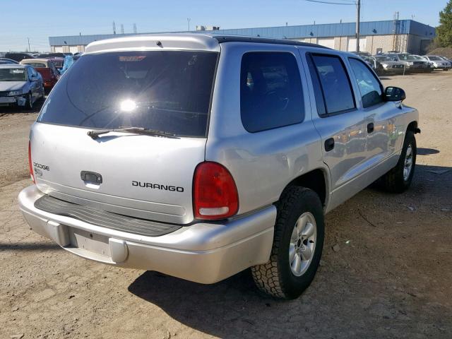 1D4HR38N83F529579 - 2003 DODGE DURANGO SP SILVER photo 4