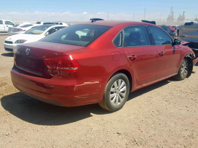 1VWAT7A36FC056316 - 2015 VOLKSWAGEN PASSAT S BURGUNDY photo 4