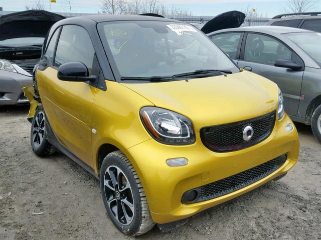 WMEFJ5DA9GK079613 - 2016 SMART FORTWO YELLOW photo 1