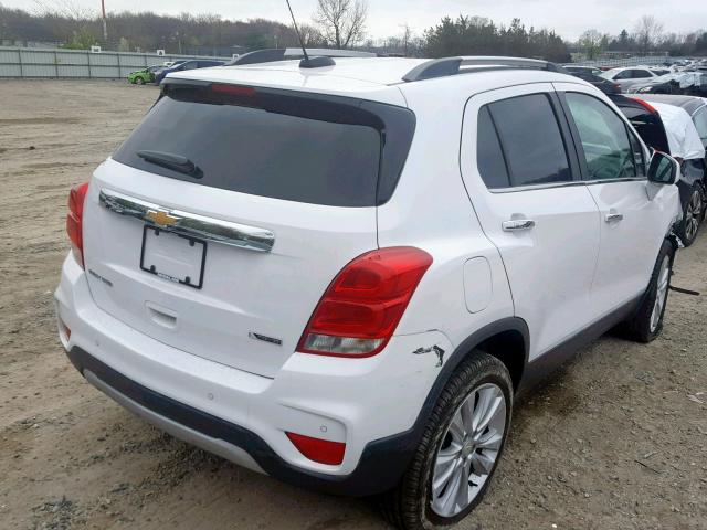 3GNCJRSB9JL223727 - 2018 CHEVROLET TRAX PREMI WHITE photo 4