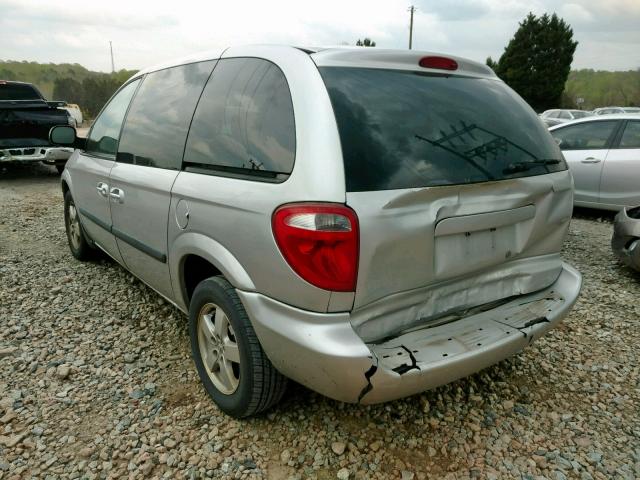 1D4GP45R57B182871 - 2007 DODGE CARAVAN SX SILVER photo 3