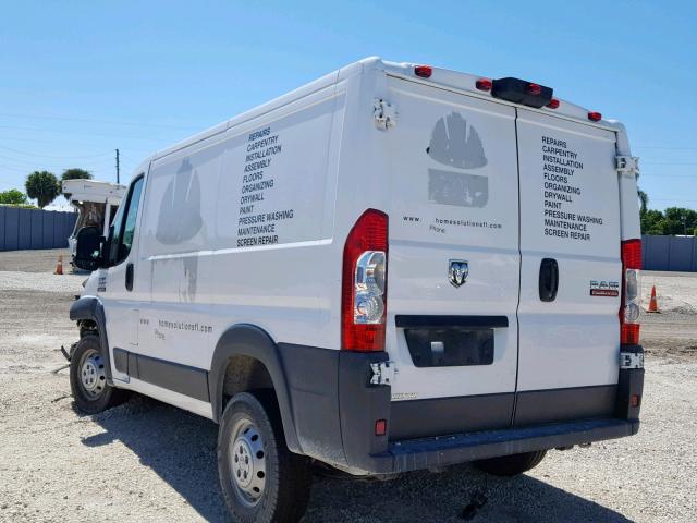 3C6TRVNG1HE550565 - 2017 RAM PROMASTER WHITE photo 3