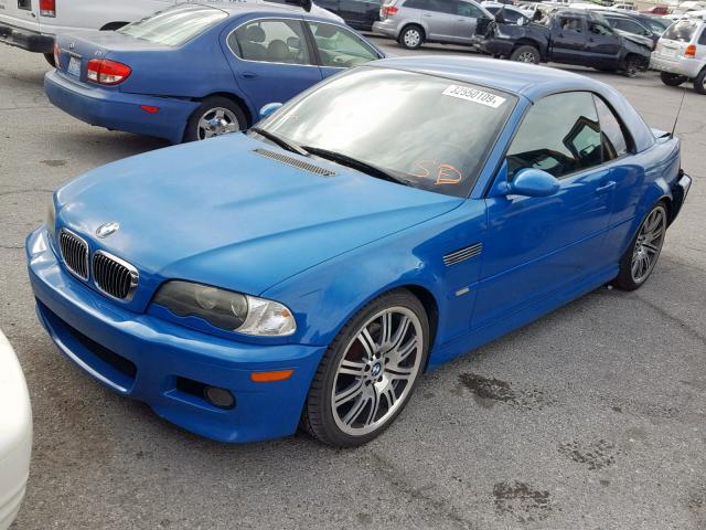 WBSBR93413PK00939 - 2003 BMW M3 BLUE photo 2