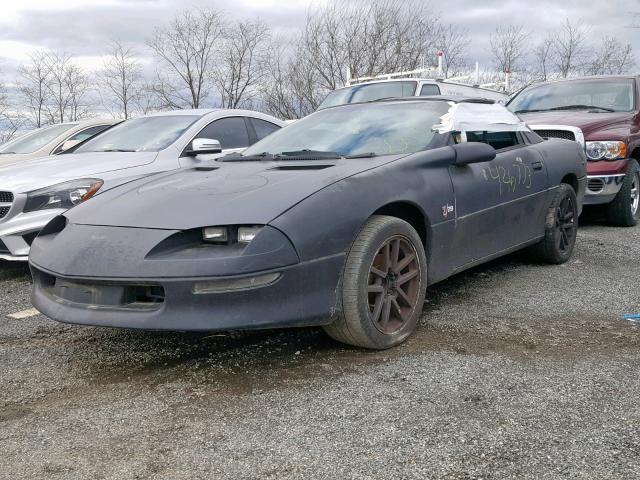 2G1FP22P1T2165322 - 1996 CHEVROLET CAMARO BLACK photo 2