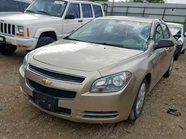 1G1ZG57B08F281211 - 2008 CHEVROLET MALIBU LS TAN photo 2
