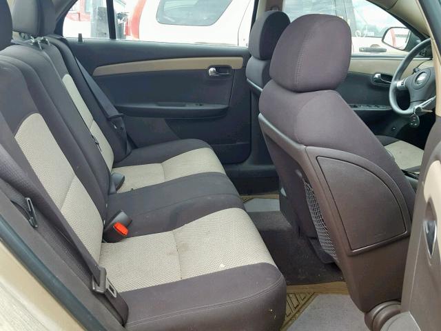 1G1ZG57B08F281211 - 2008 CHEVROLET MALIBU LS TAN photo 6