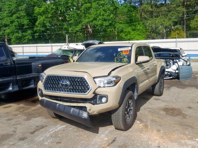 3TMAZ5CN4JM076639 - 2018 TOYOTA TACOMA DOU TAN photo 2