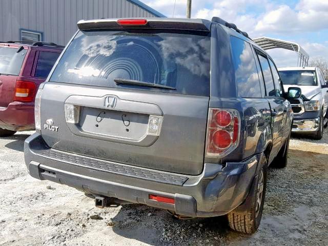 5FNYF28298B020733 - 2008 HONDA PILOT VP GRAY photo 4