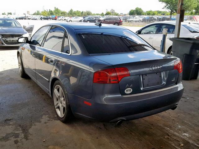 WAUDG68E85A515892 - 2005 AUDI A4 3.2 QUA GRAY photo 3