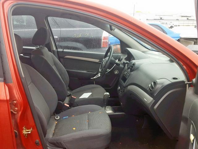 KL1TD56677B039474 - 2007 CHEVROLET AVEO BASE Қызыл фото 5