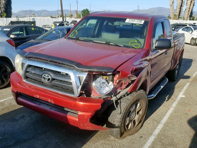 5TETU62N66Z245892 - 2006 TOYOTA TACOMA PRE RED photo 2