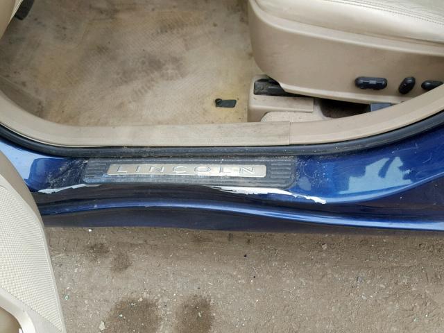 3LNHM26146R620809 - 2006 LINCOLN ZEPHYR BLUE photo 9