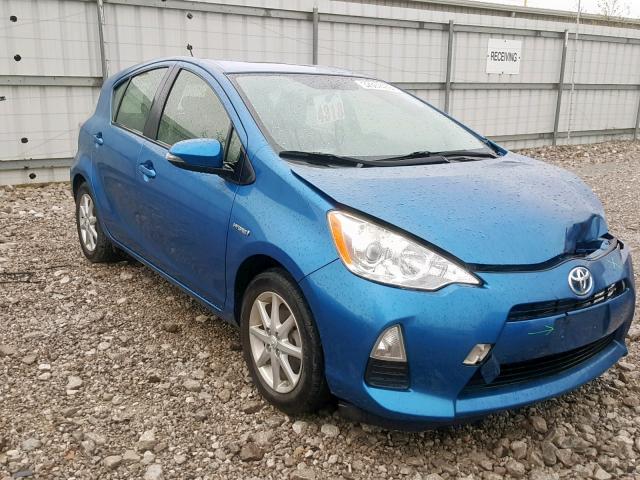 JTDKDTB38C1524114 - 2012 TOYOTA PRIUS C BLUE photo 1