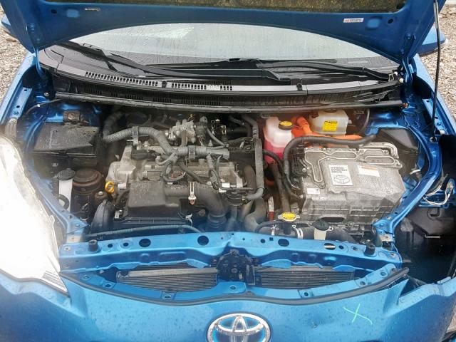 JTDKDTB38C1524114 - 2012 TOYOTA PRIUS C BLUE photo 7