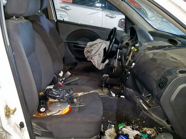 KL1TD66667B704967 - 2007 CHEVROLET AVEO BASE Ağ foto 5