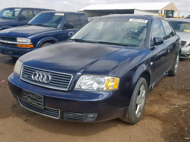 WAULD64BX2N020081 - 2002 AUDI A6 2.7T QU BLUE photo 2