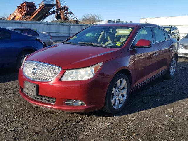 1G4GC5EG0AF269991 - 2010 BUICK LACROSSE C RED photo 2