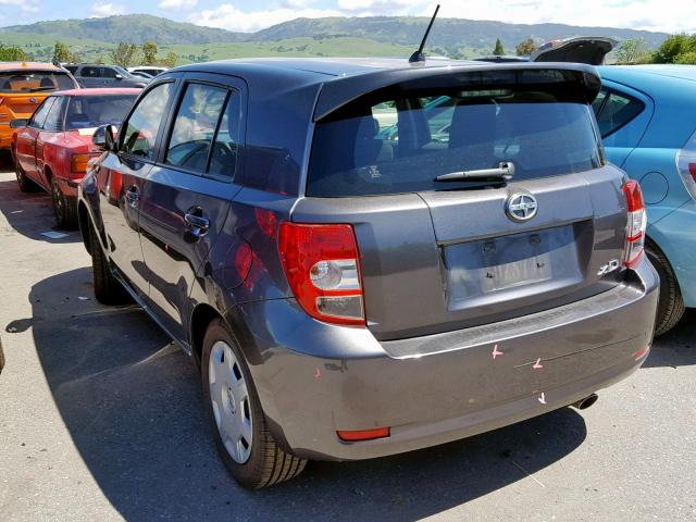 JTKKU4B46C1022550 - 2012 TOYOTA SCION XD GRAY photo 3