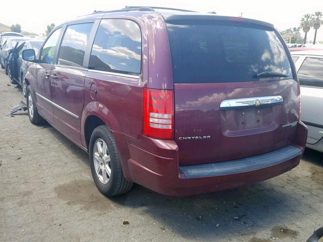 2A8HR54189R524923 - 2009 CHRYSLER TOWN & COU RED photo 3