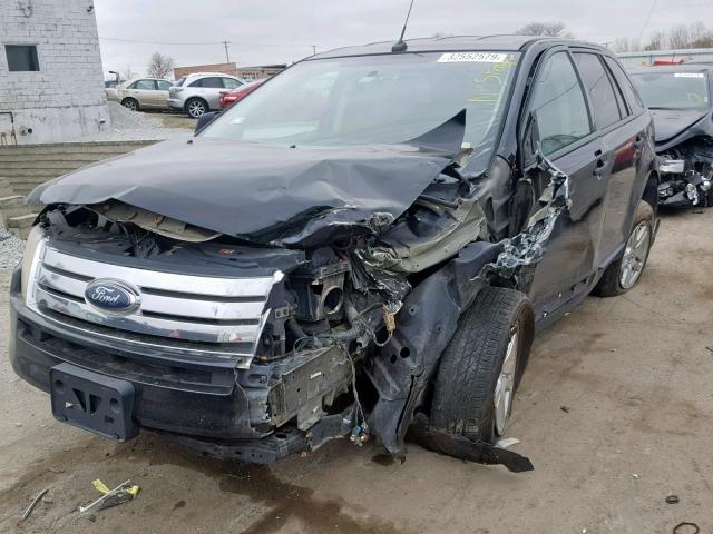 2FMDK36C18BB43964 - 2008 FORD EDGE SE BLACK photo 2